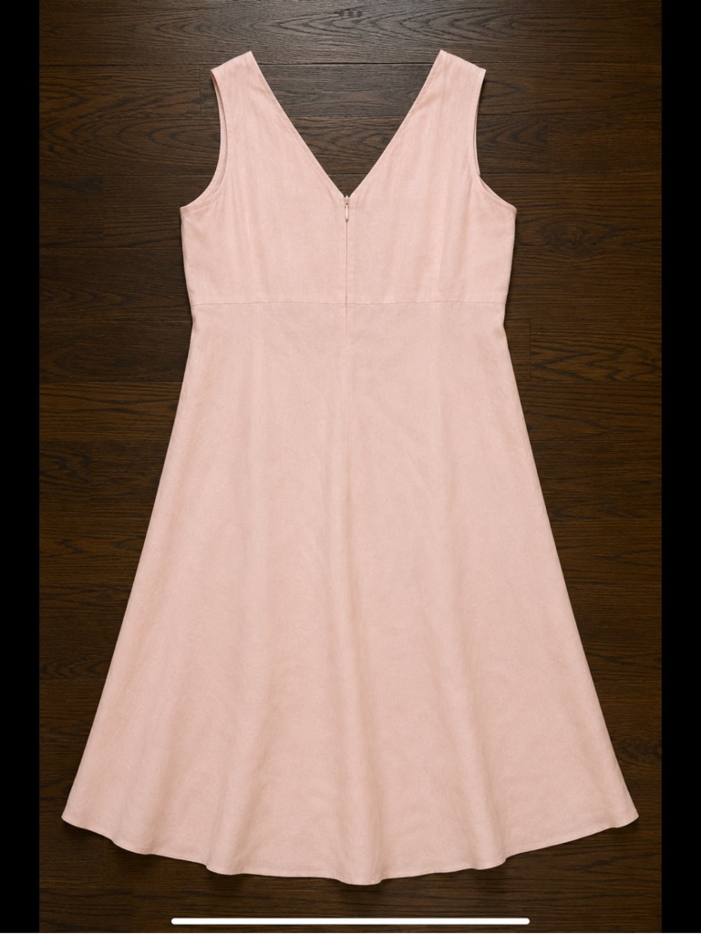 Adrianna Papell Woman 18W Blush Pink Linen Blend Embroidered Midi Dress Plus - Picture 14 of 16